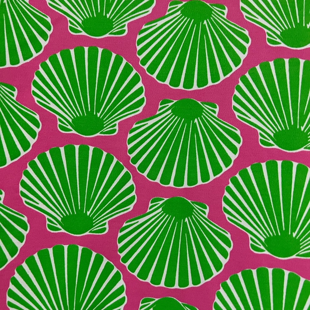 🩷💚 Sailor Sailor Vibrant Green and Pink Sea Shell Mandarin Dress XL - Picture 3 of 6